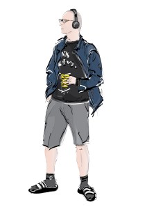 Together, But Separate - Wearing Headphones in The City