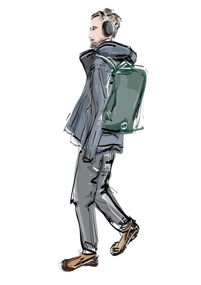 Together, But Separate - Wearing Headphones in The City