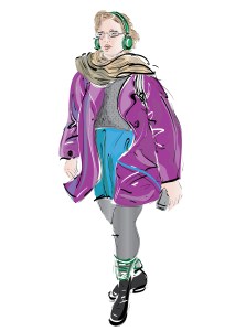 Together, But Separate - Wearing Headphones in The City