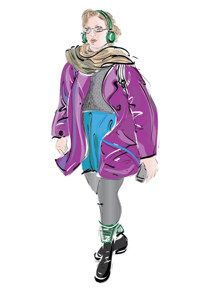 Together, But Separate - Wearing Headphones in The City